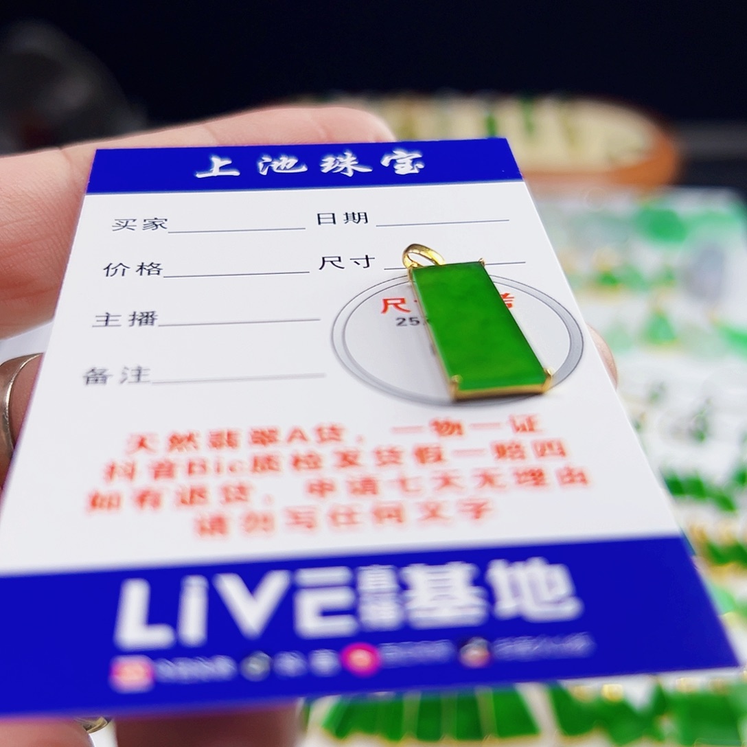 颈饰18K金镶嵌翡翠翡翠