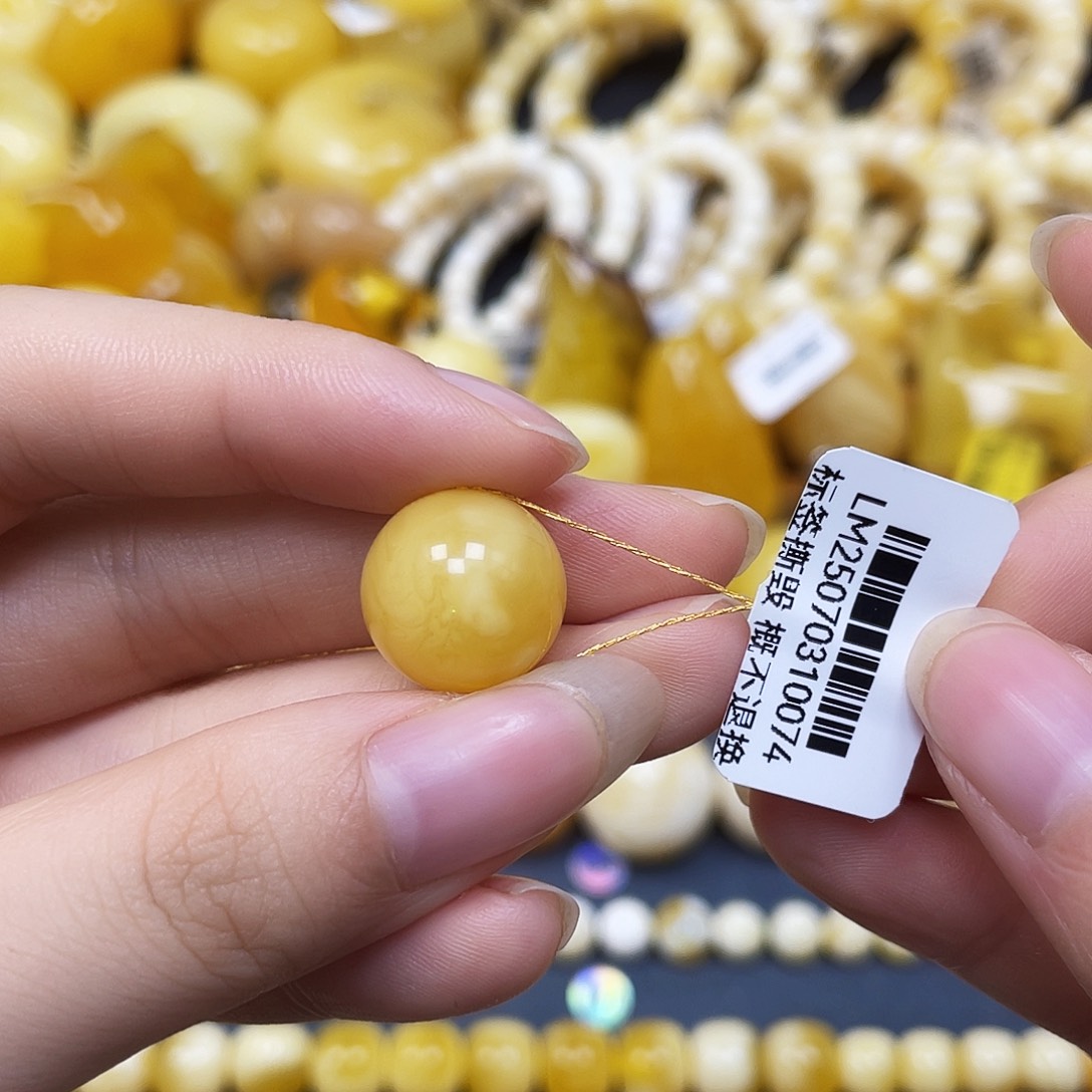 裸石蜜蜡未镶嵌圆珠14.3mm福利