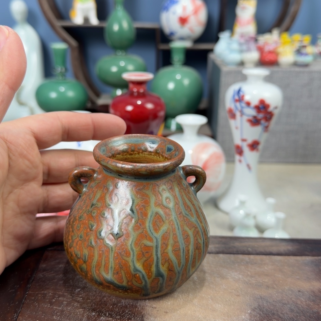 陶瓷手工小花器摆件