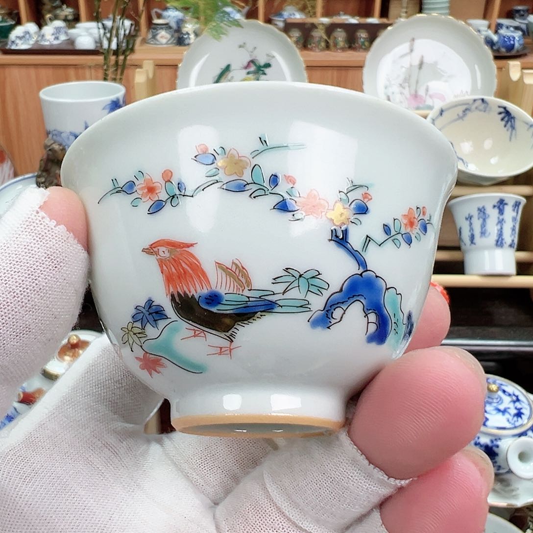 柴窑茶具茶杯茶壶盘子