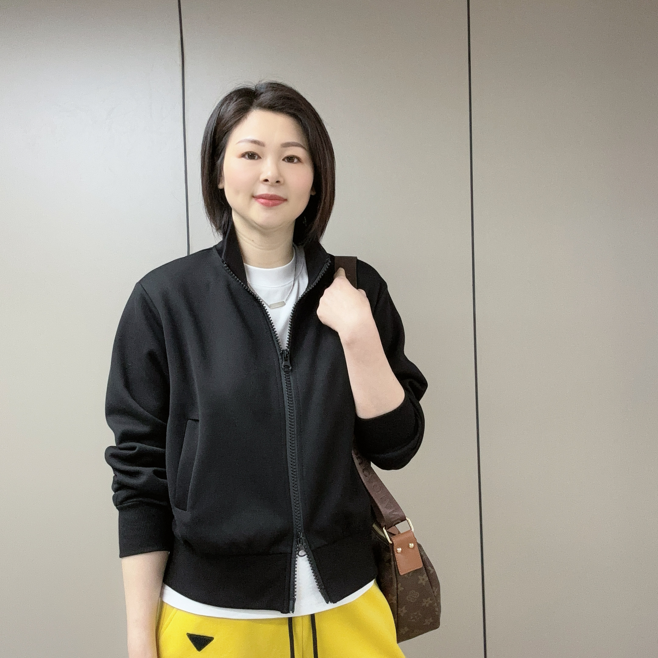 【魅力风】早春新款时尚百搭显瘦休闲立领双拉链棒球服外套1512款