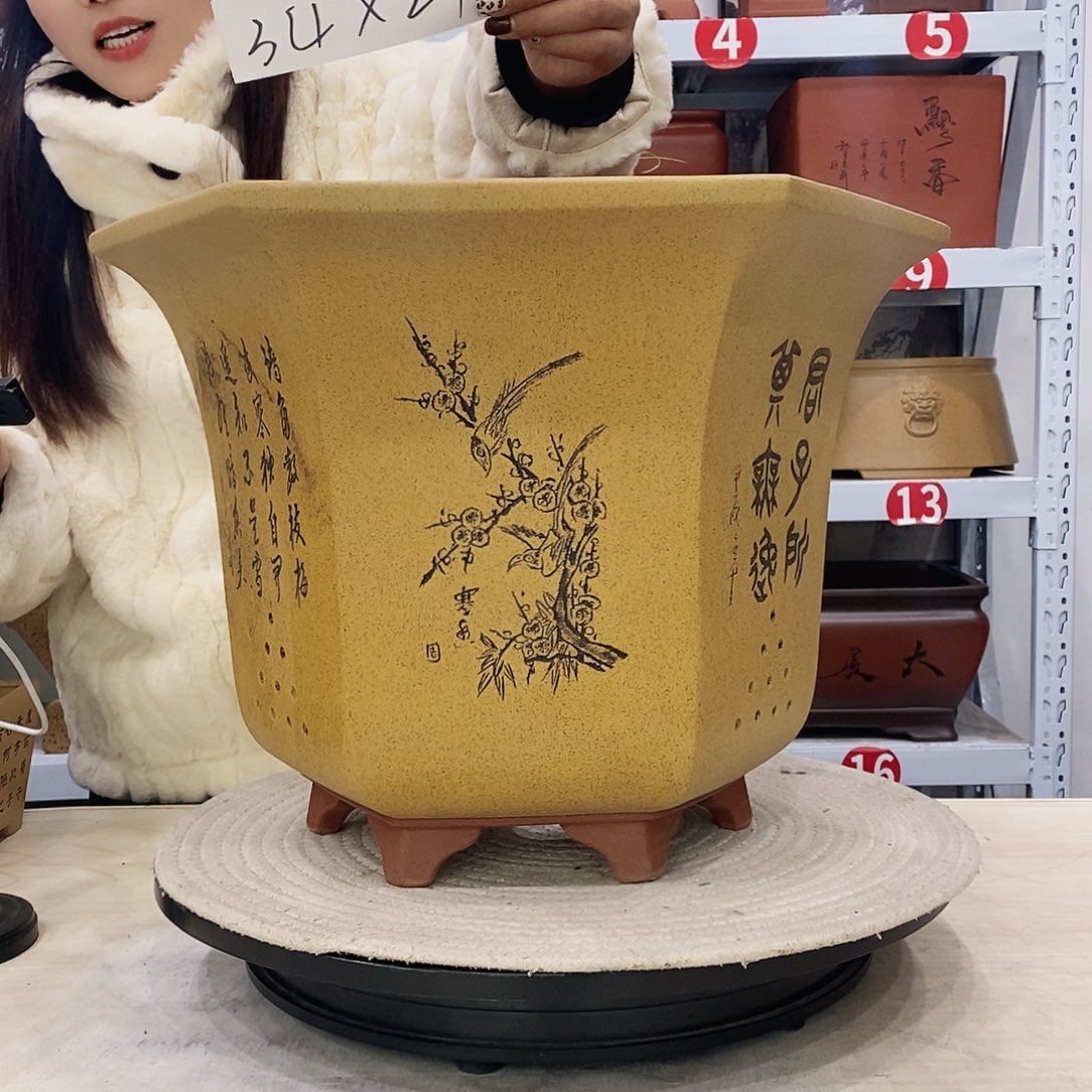 紫砂花盆紫砂花盆