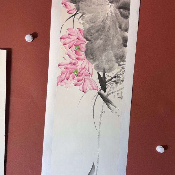 国画听兰老师花鸟