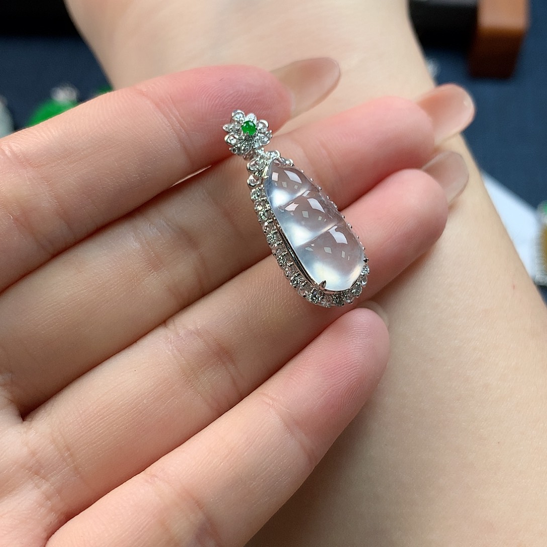 翡翠配石炸光豆子