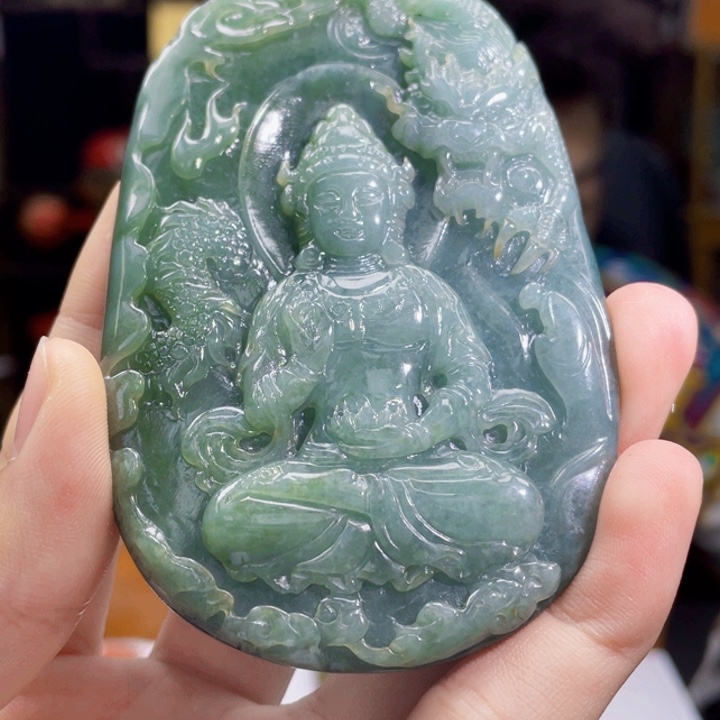 翡翠未镶嵌颈饰W14