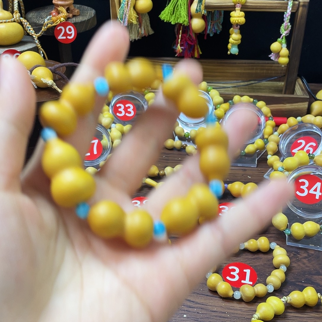 爱***！葫芦手串老皮葫芦7颗