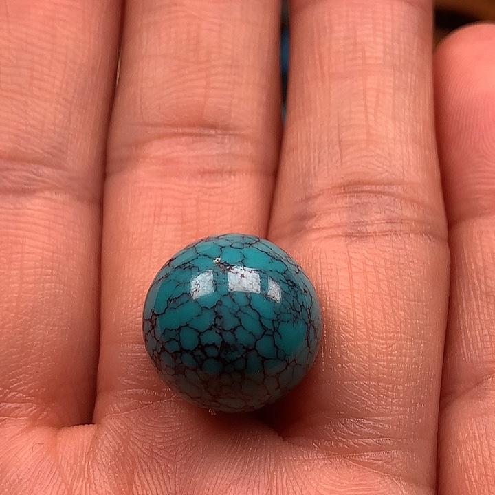 豆***菜绿松石未镶嵌珠宝奇石