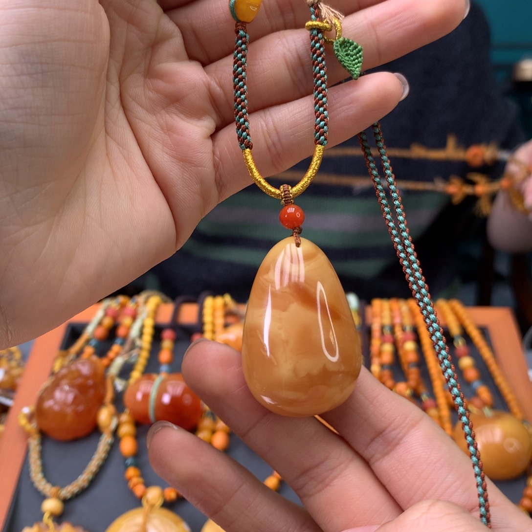 蜜蜡未镶嵌颈饰天然