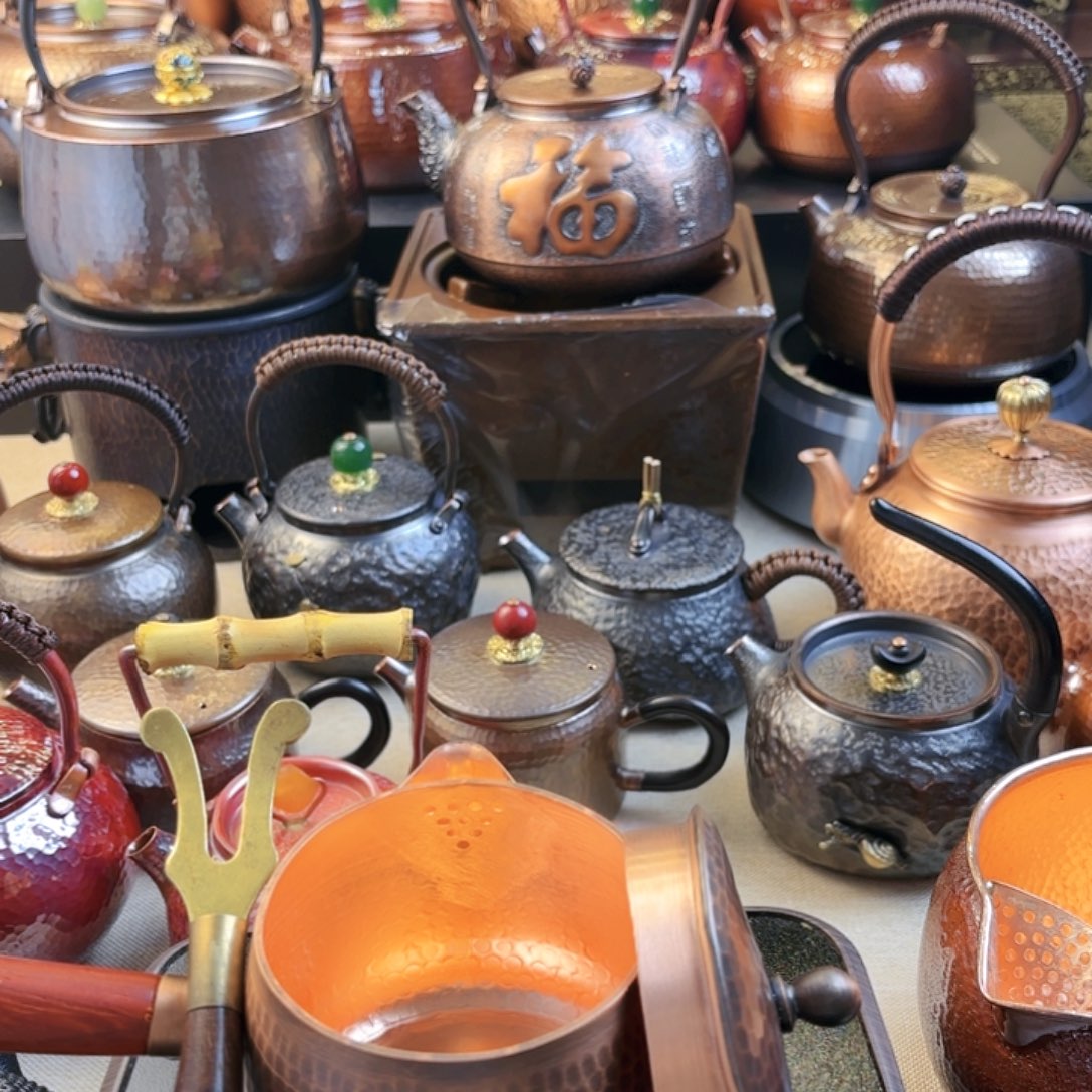 400毫升侧把紫铜壶