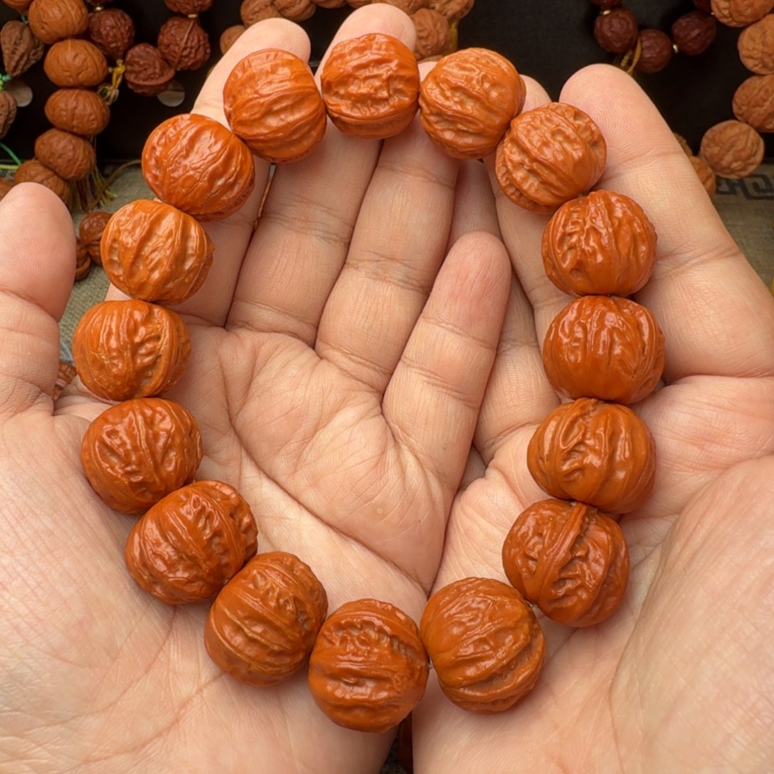 文玩核桃手串西瓜纹手串有色差20