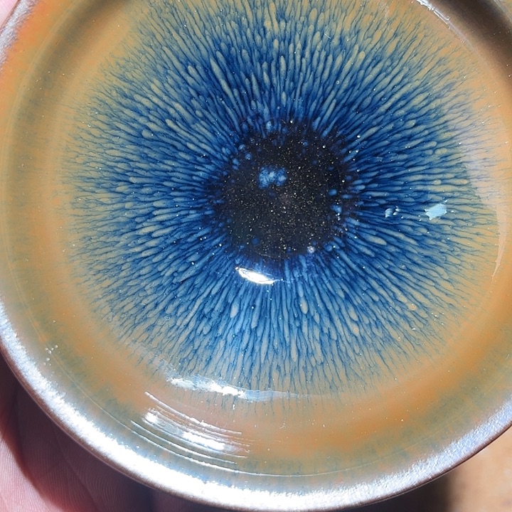 茶盏柴烧微瑕建盏高端主人杯