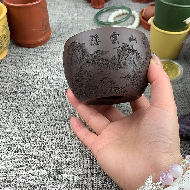 紫砂茶杯高端主人杯