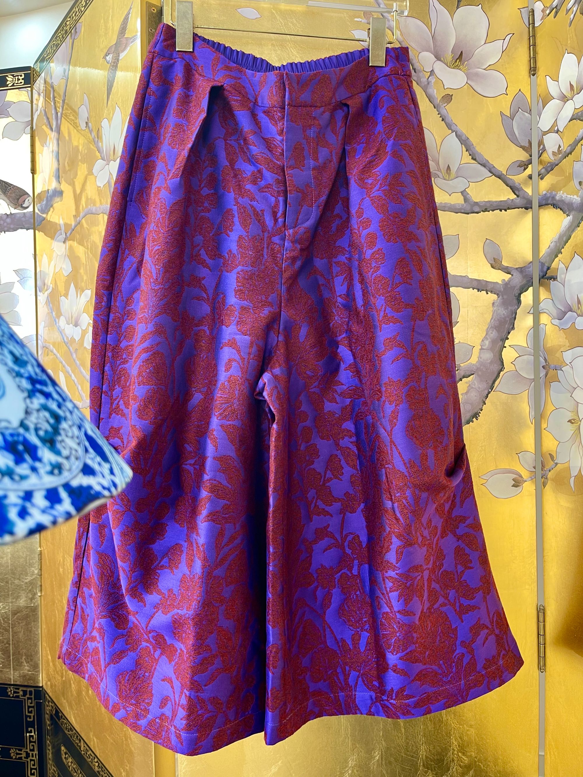 【清雅】玛薇丝极简百搭慵懒风松紧内腰阔腿裤