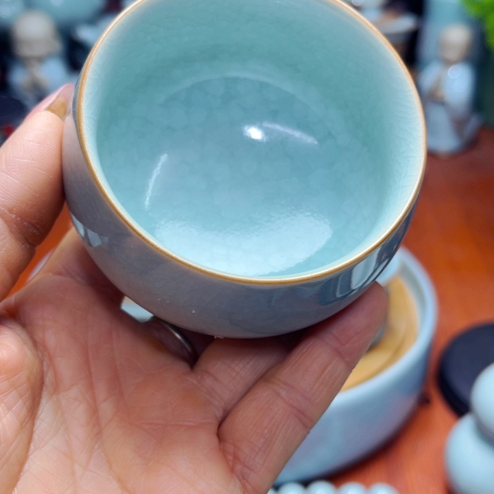 【闪购商品】汝瓷原产地，单壶，套盒，摆件