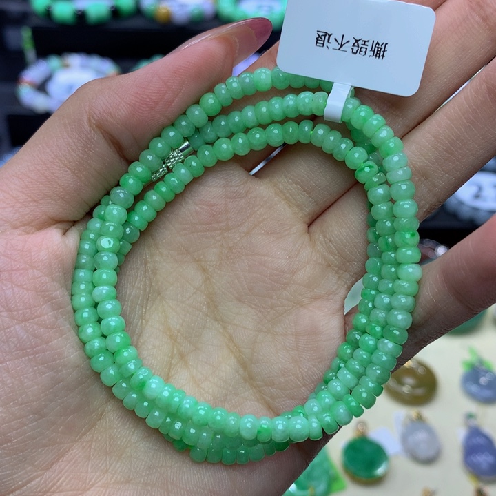 翡翠手链未镶嵌棠**～翡翠
