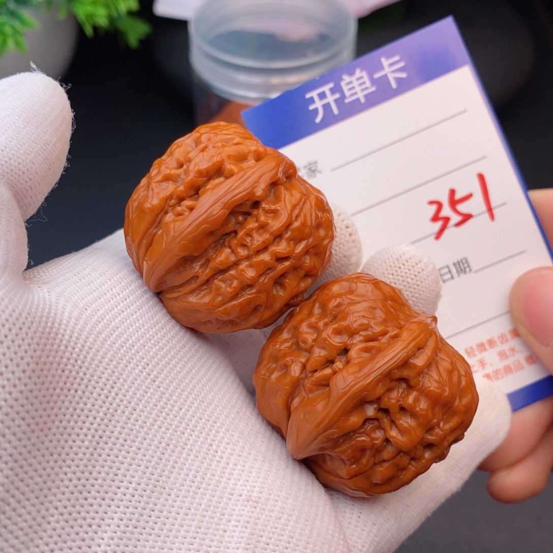 文玩核桃把件39甲骨文351