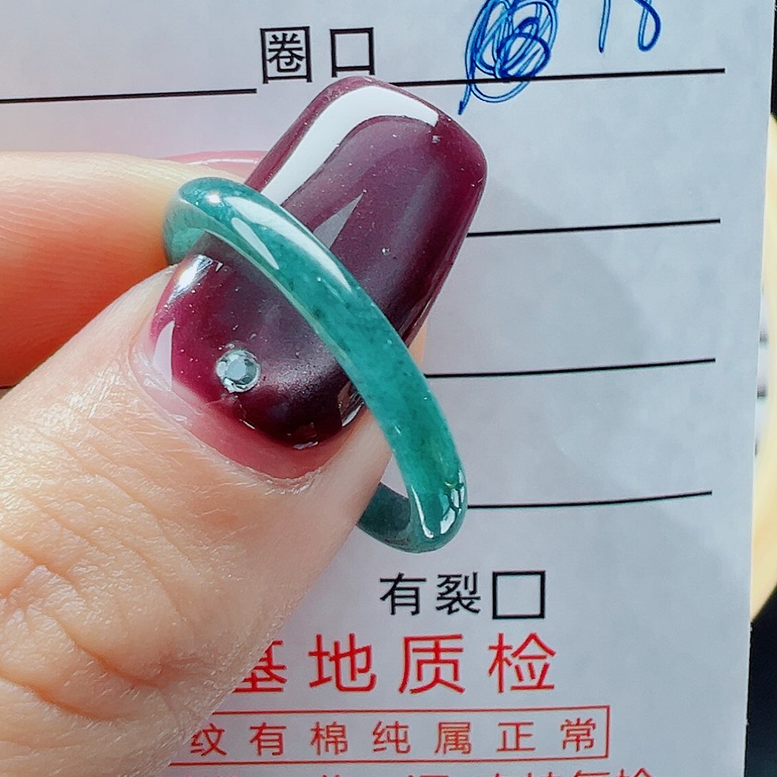 未镶嵌戒指翡翠戒圈