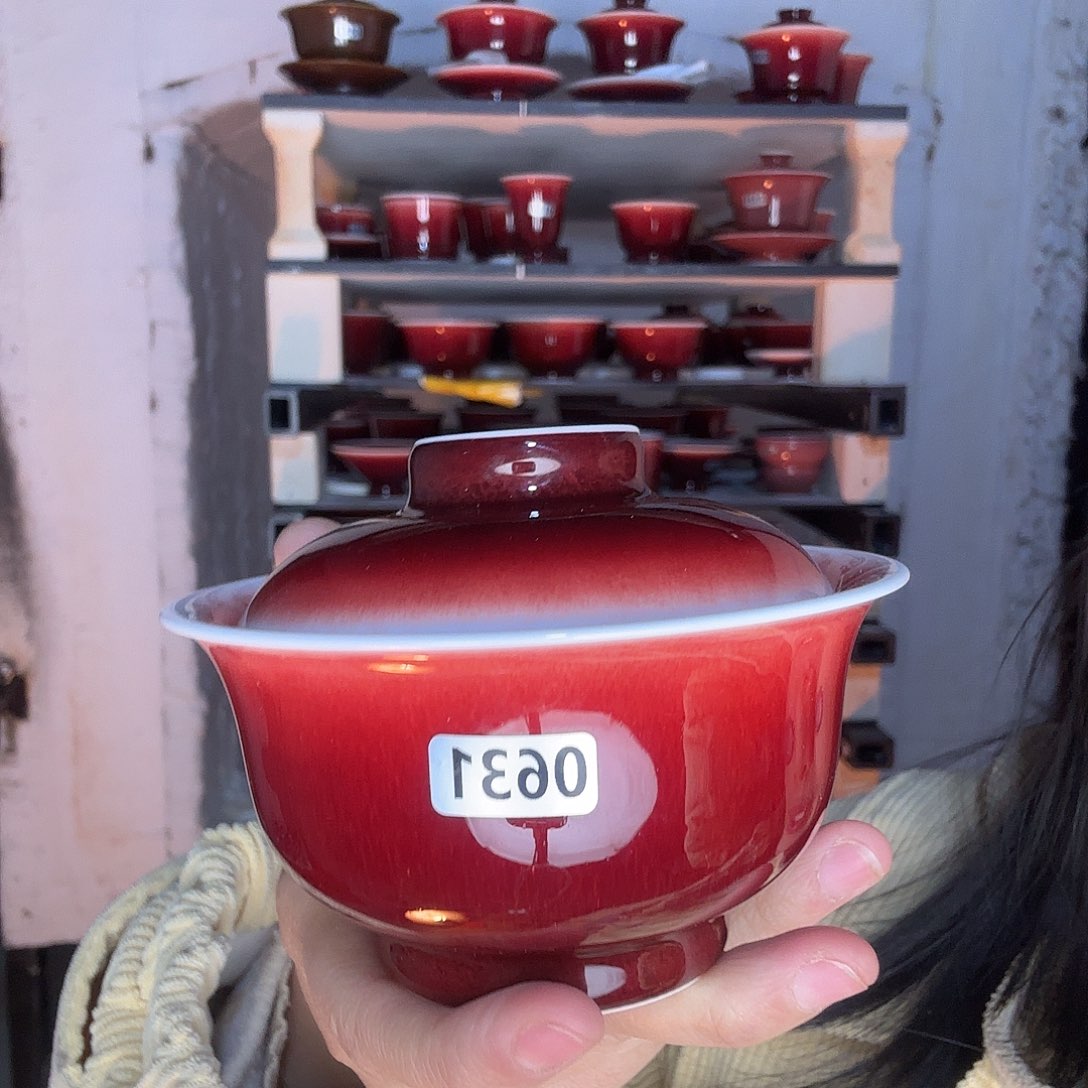 瓷片景德镇郎红陶瓷