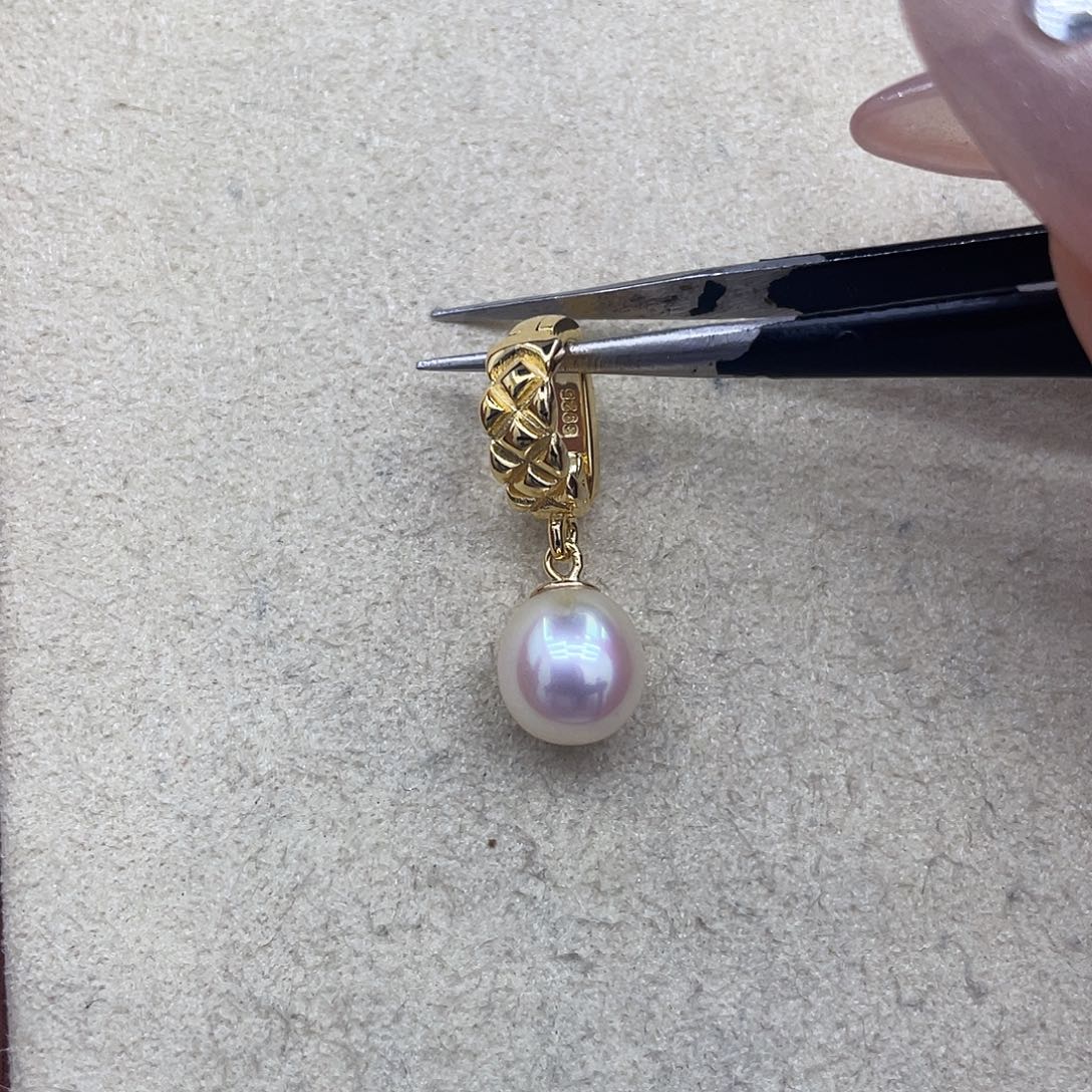 银S925镶嵌戒指海水珍珠