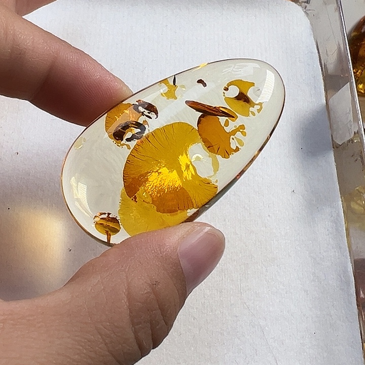 琥珀（花珀）未镶嵌颈饰