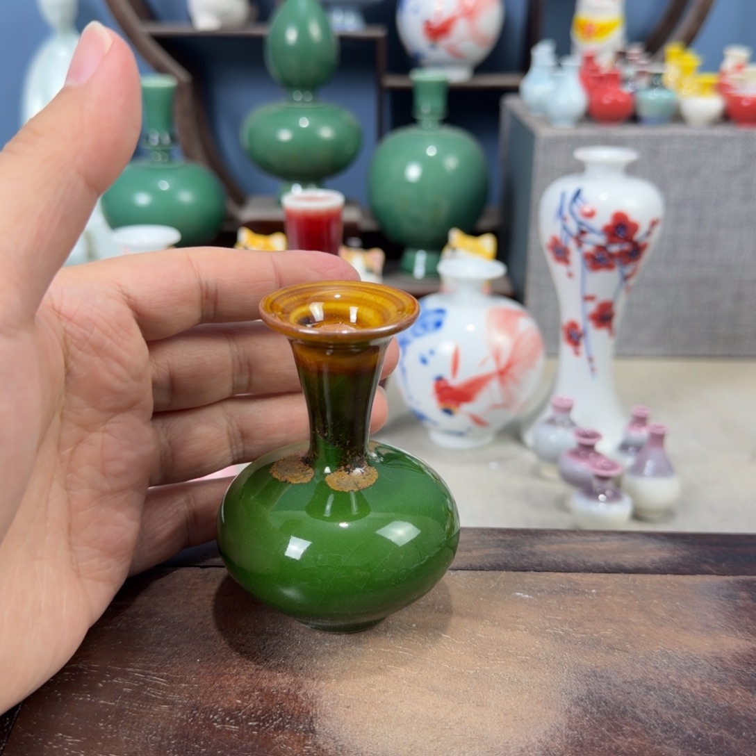陶瓷手工小花器摆件