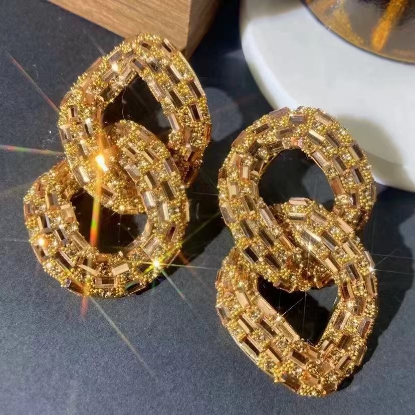 合金树脂耳饰 11188时尚百搭洋气轻奢名媛耳环