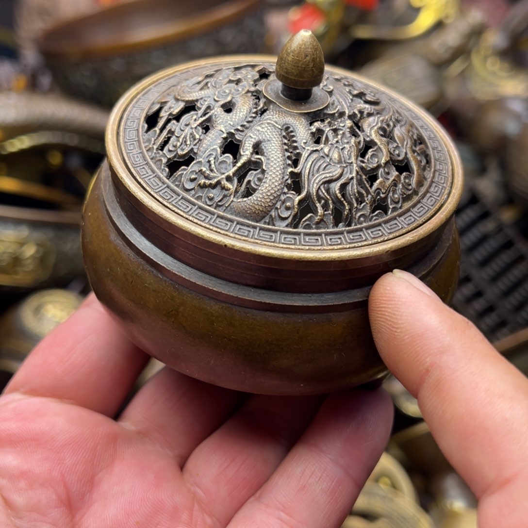 茶壶香炉铜器摆件