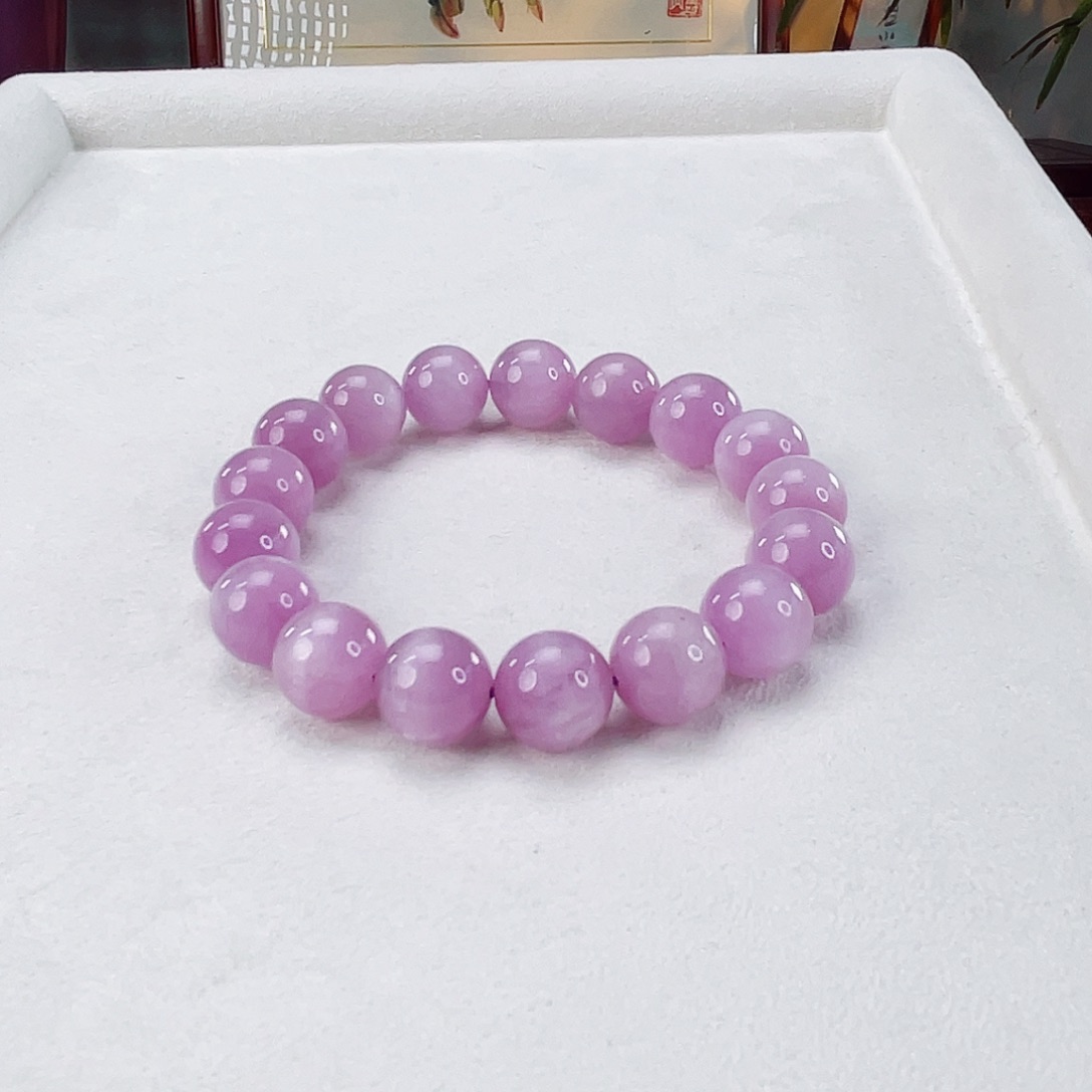 辉石紫锂辉手链未镶嵌紫锂辉11.6