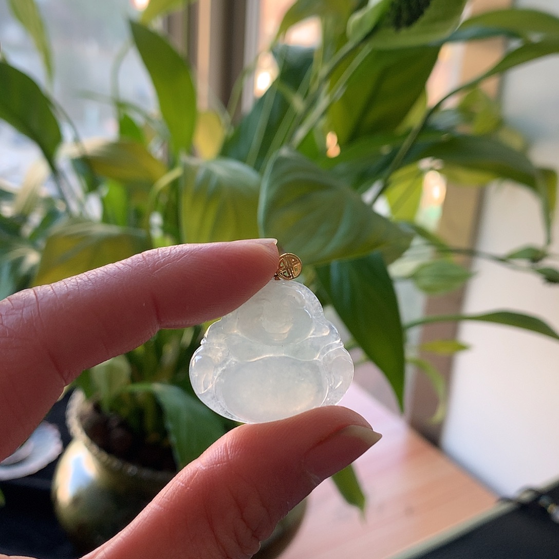 ღ***࿐翡翠未镶嵌颈饰天然翡翠吊坠