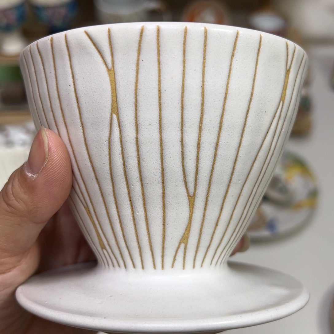 陶福岛宏志 咖啡滤。 