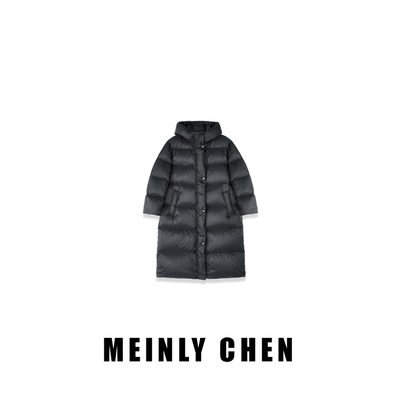 【MEINLY CHEN】【黑天鹅】高端设计师款休闲简约百搭鹅绒服8250508