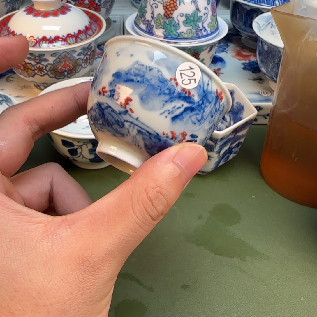 彦祖纯手工手绘茶具125