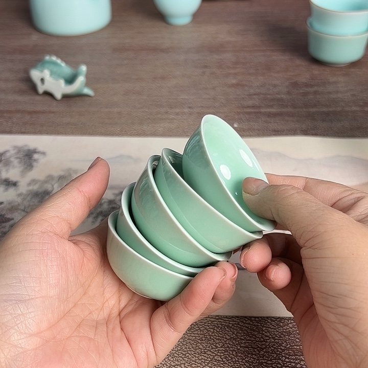 小米茶器龙泉青瓷