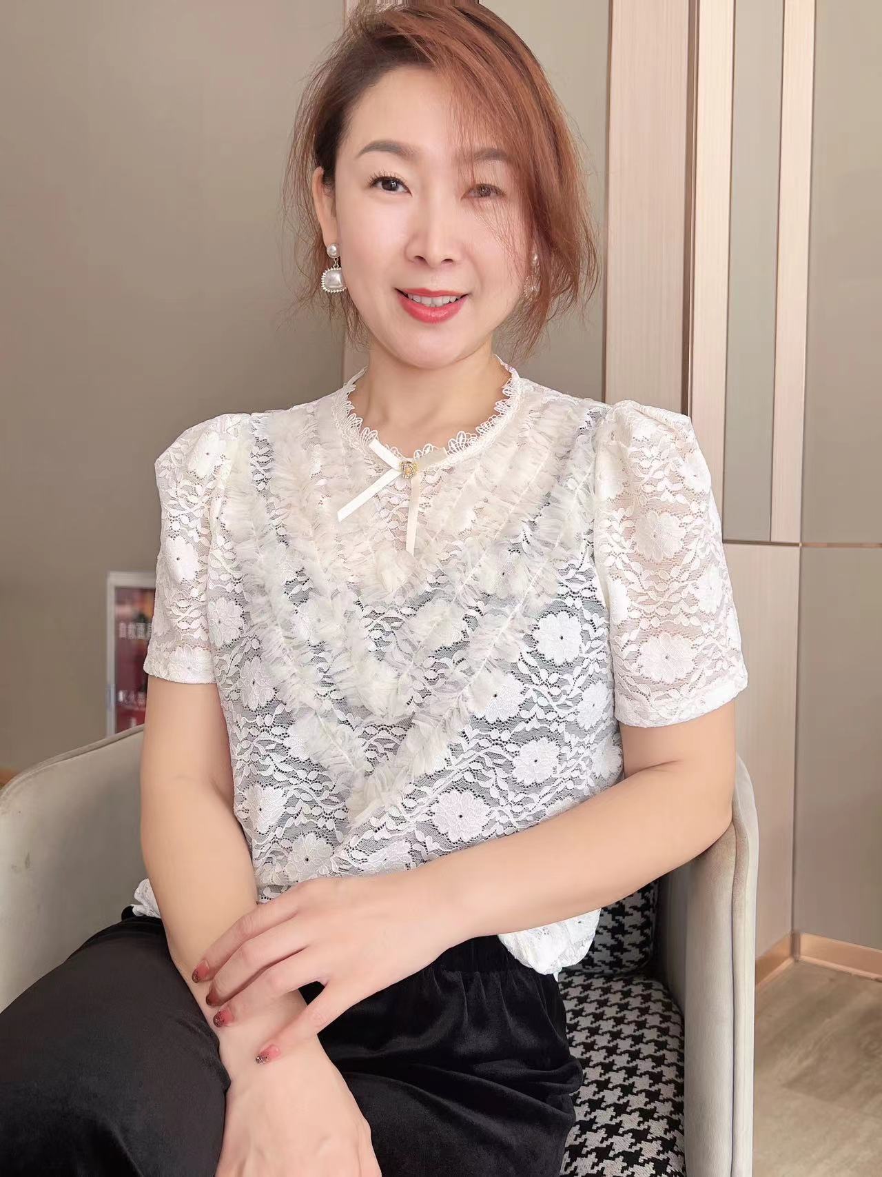 79号《新然》圆领耐磨女拼接常规气质百搭女装高领