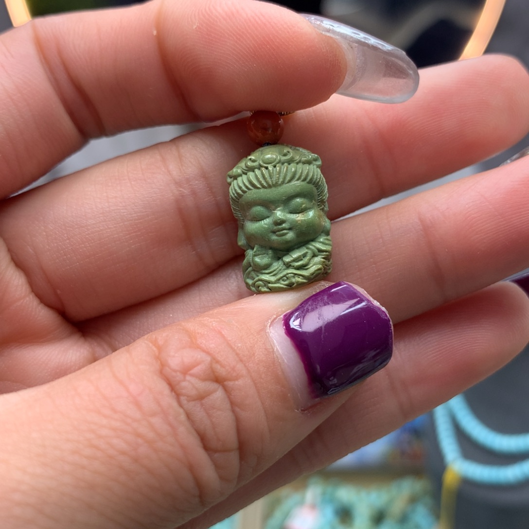 绿松石挂件未镶嵌