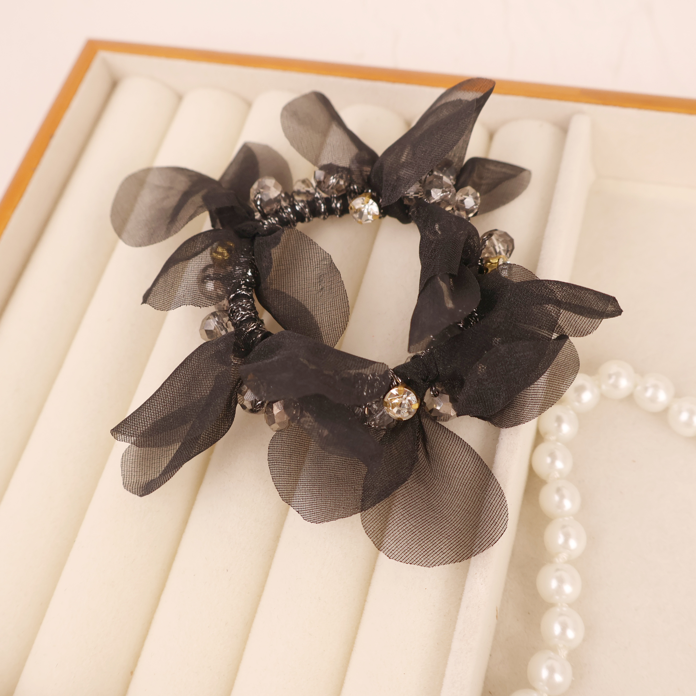 发绳百搭女网纱波西米亚风甜美风发饰轻奢发圈日韩6645