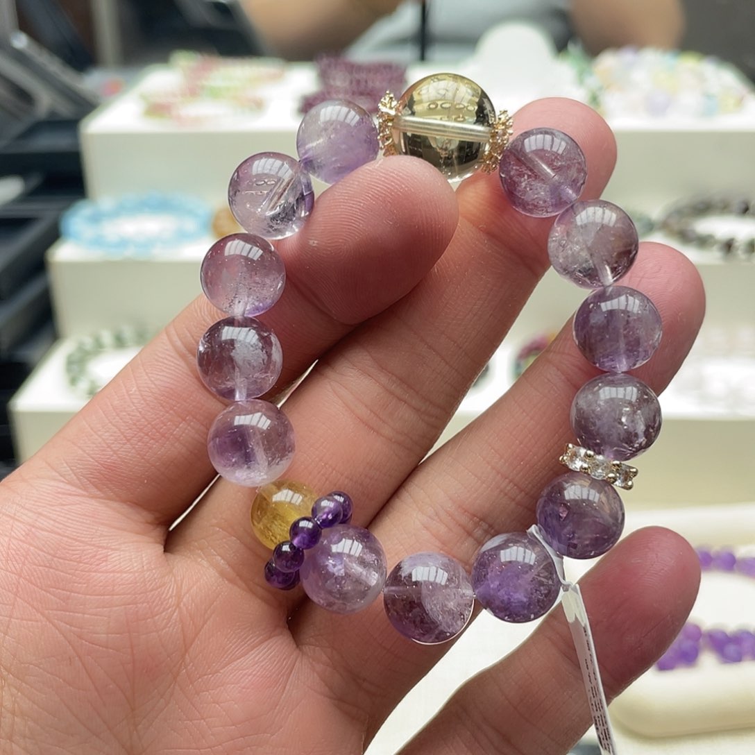 水晶手串未镶嵌原创水晶手串