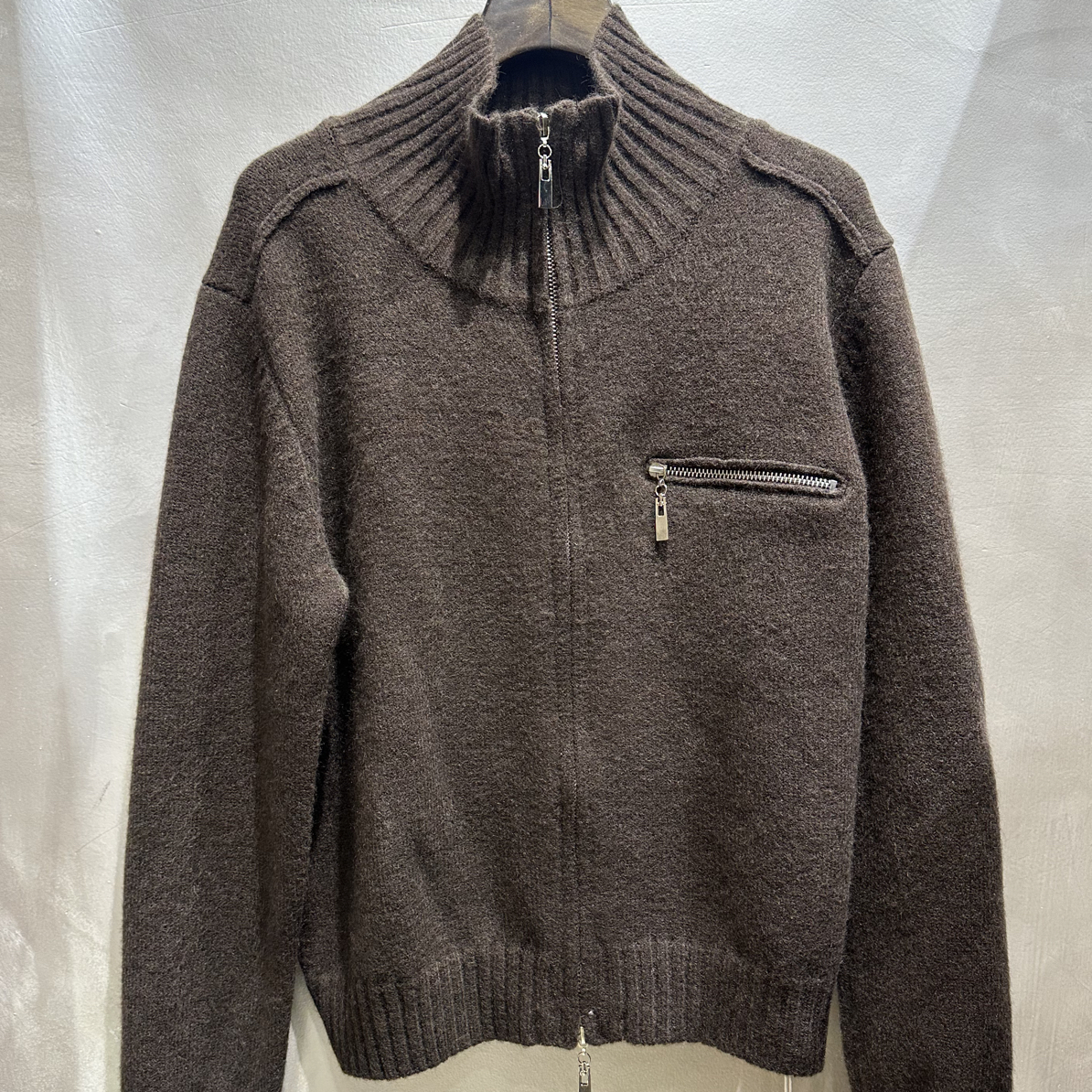 Lagging 新款立领半拉链毛衣