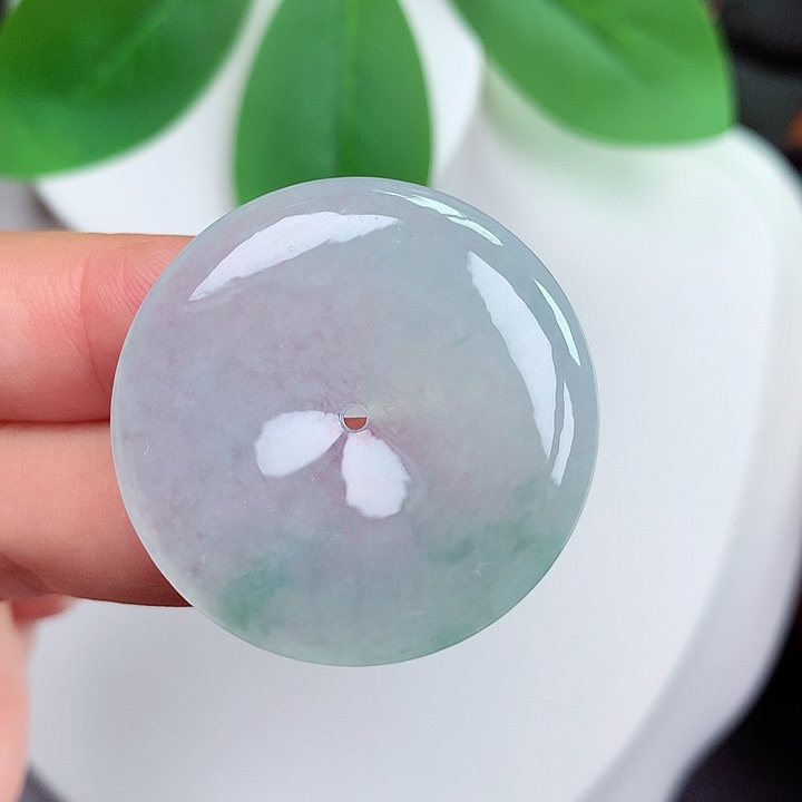 颈饰未镶嵌翡翠平安扣 32.3x5.4mm