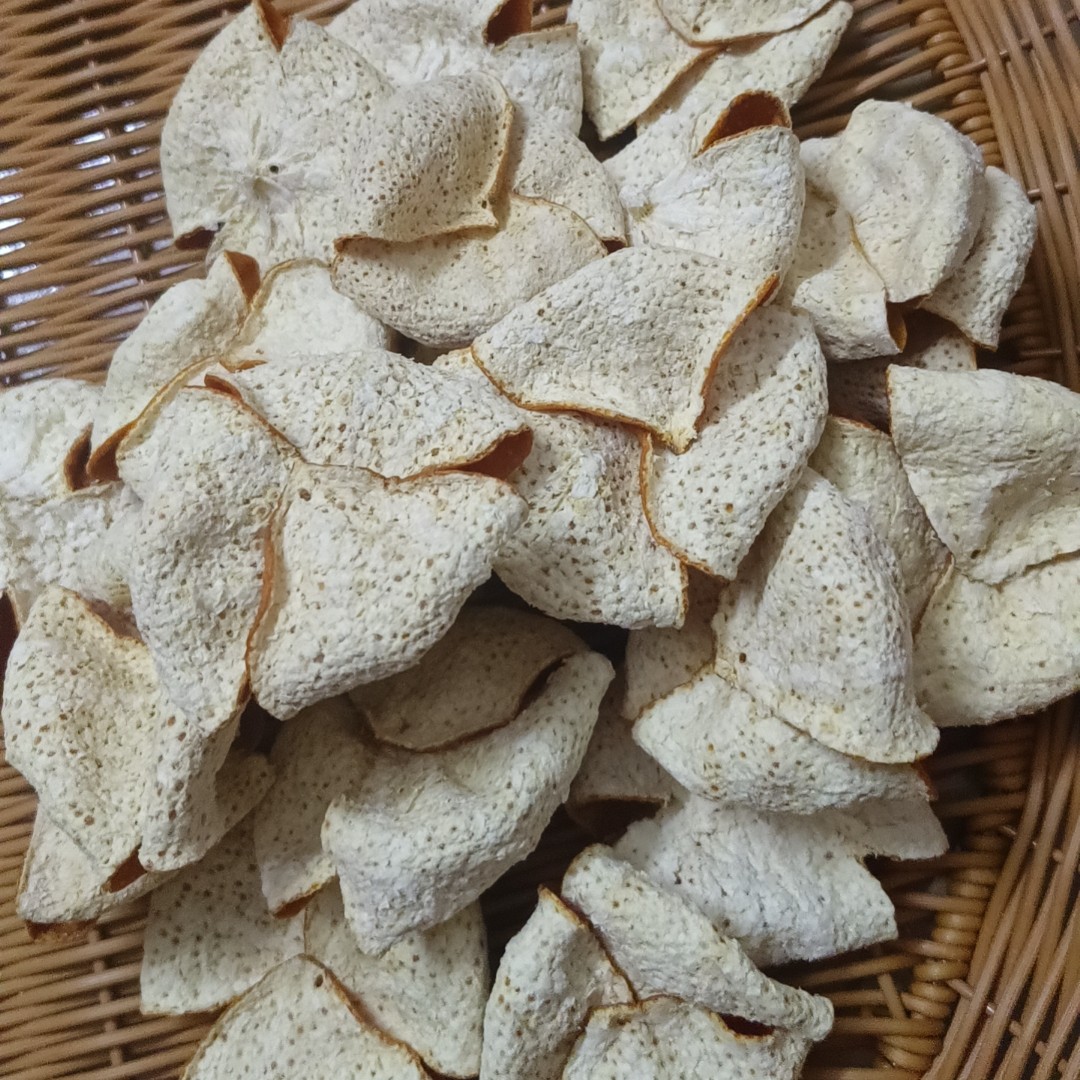 浦北陈皮  茶枝柑  冬后大红皮   手工折花