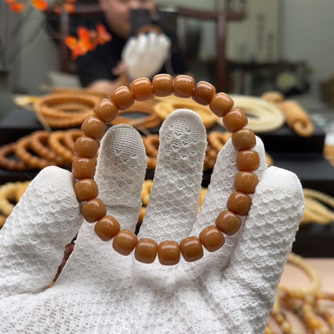 【闪购商品】菩提根/象牙果手串9×10 11年 鬼工