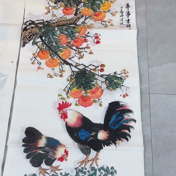 国画这种装修正在小霞