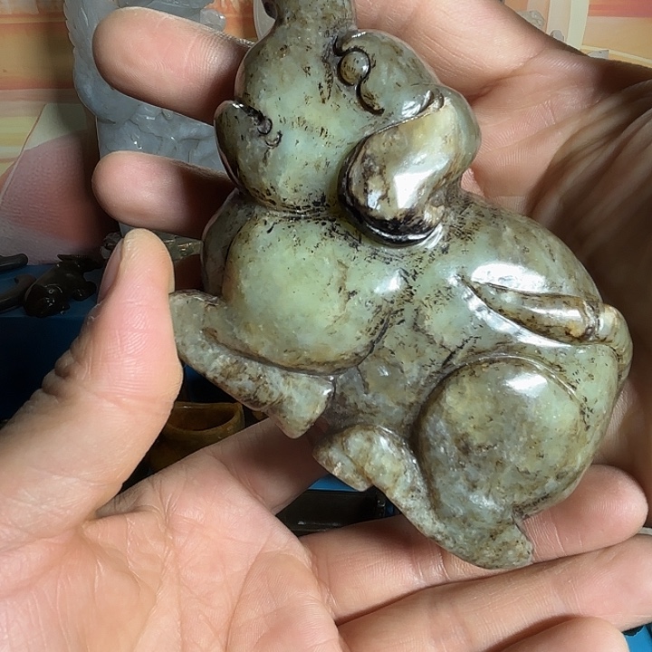 和田玉未镶嵌挂件