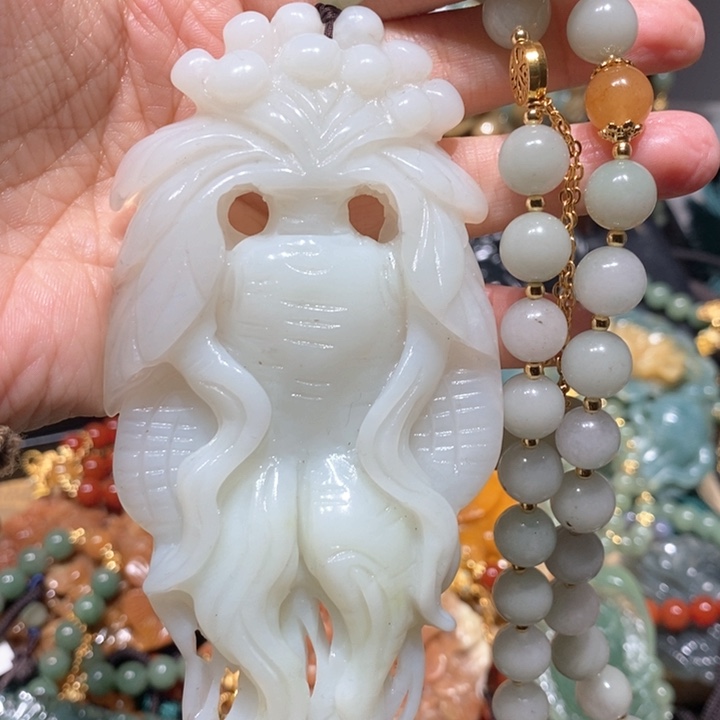 岫玉毛衣链未镶嵌