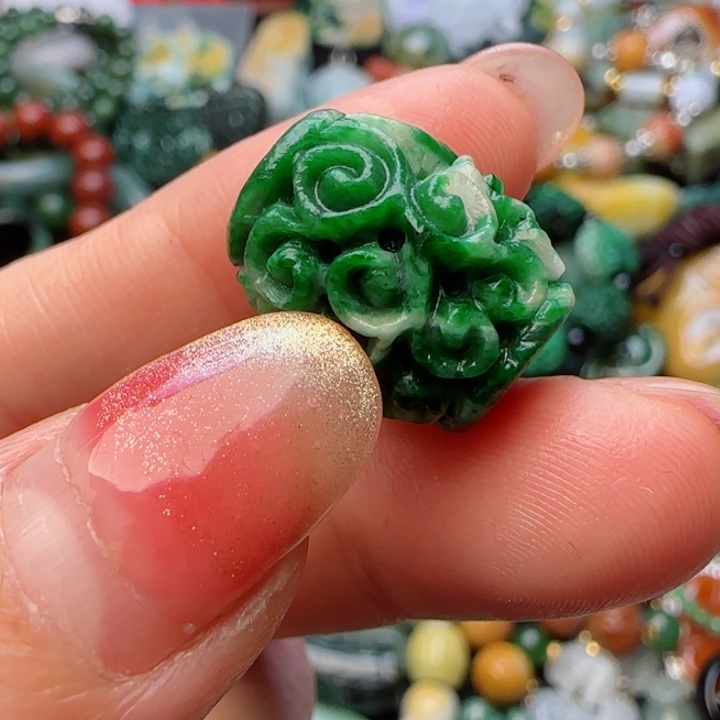 翡翠颈饰未镶嵌子*一天然A货