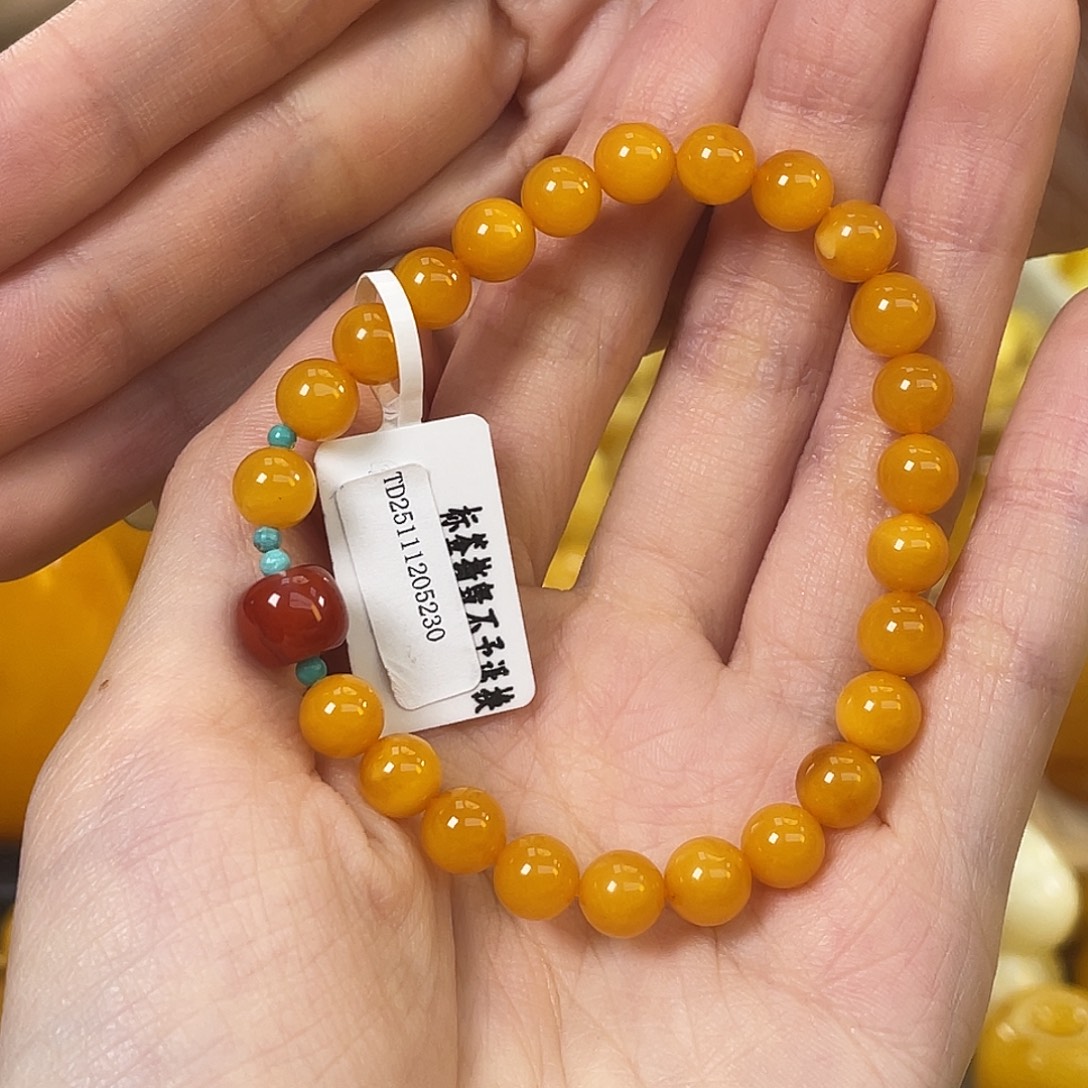 琥珀未镶嵌裸石琥珀蜜蜡J