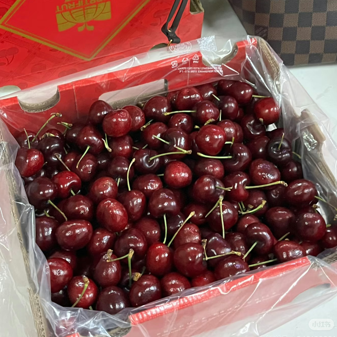 海运2J桑提娜红冰车厘子净重5斤智利