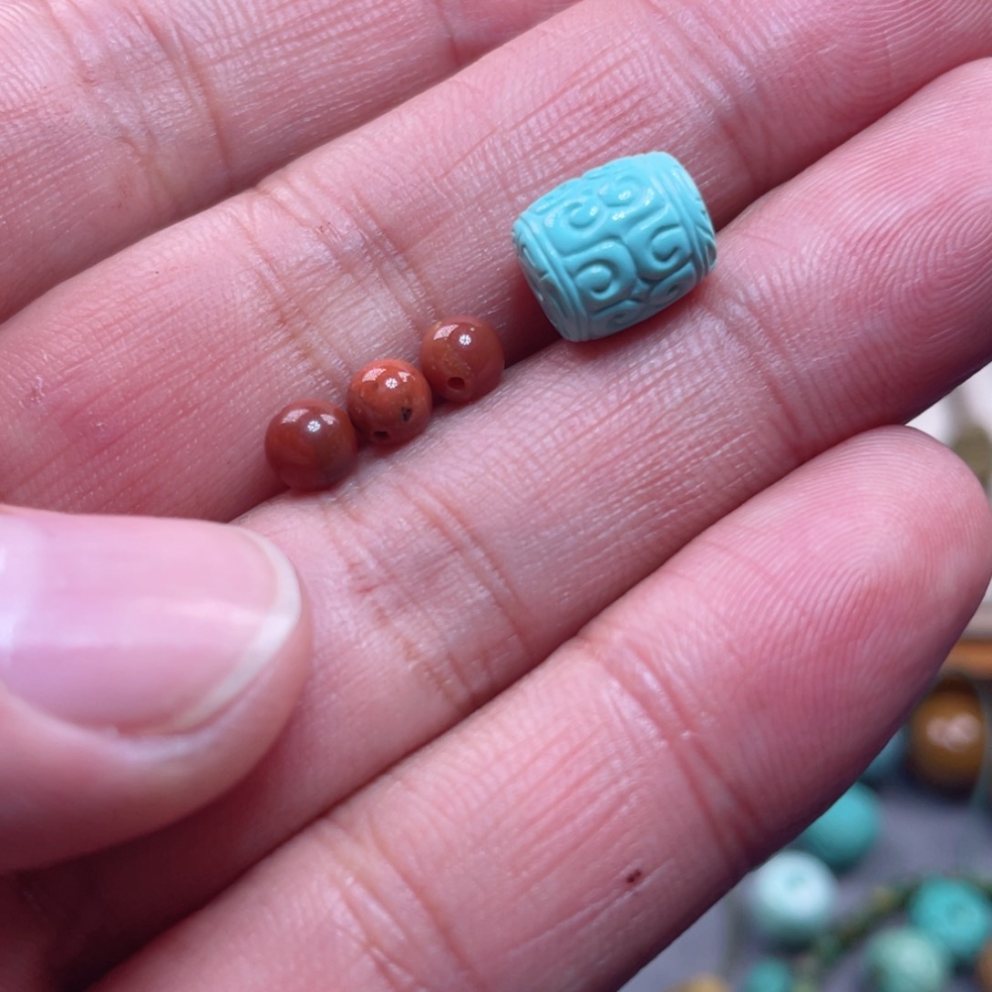 南红玛瑙配饰未镶嵌柠**啡