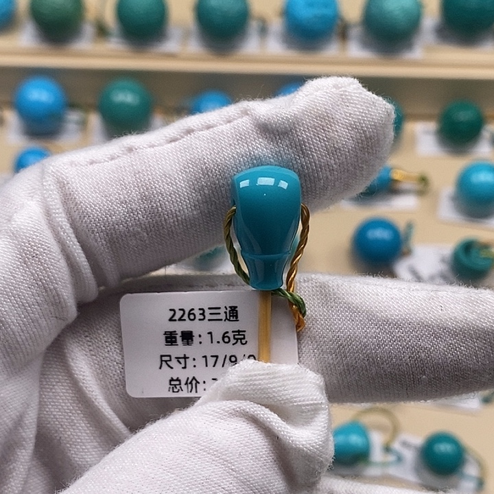 绿松石未镶嵌颈饰