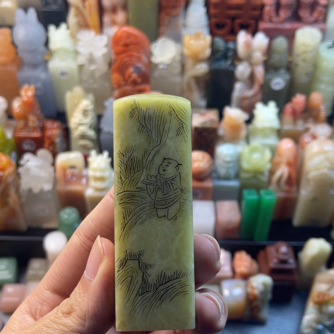 手工制作刻字石料